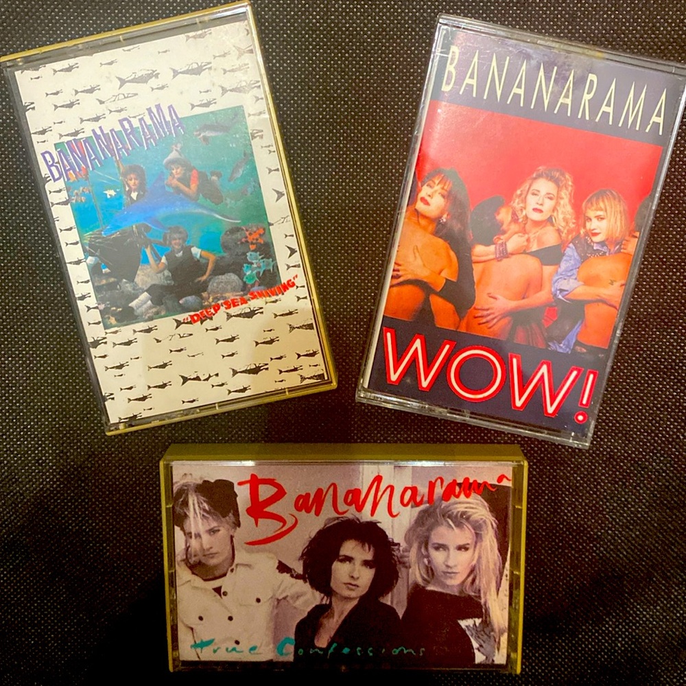 Vintage classic 80’s cassette tapes- Bananarama Collections - set of 3